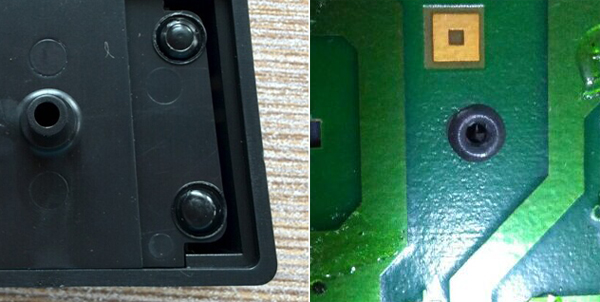 電路板凸出圓形柱子熱熔熱壓機