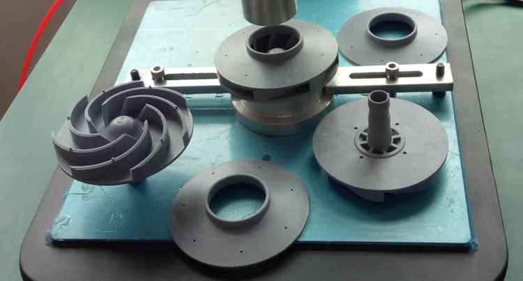 汽車(chē)水泵尼龍葉輪壓合超聲波焊接機