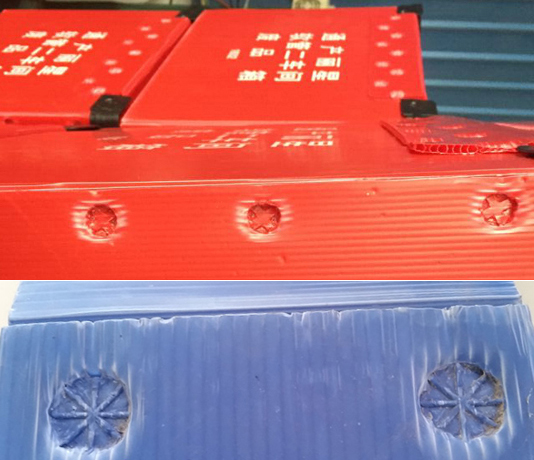 中空板周裝箱超聲波點(diǎn)焊接圖片