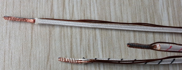 多股線(xiàn)與單根漆包線(xiàn)超聲波焊接圖片